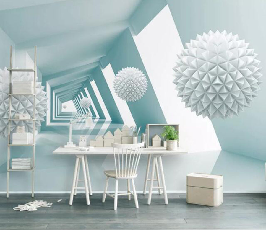 3D Polygonal Ball WG640 Wall Murals