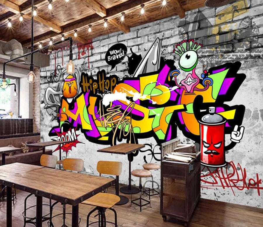 3D Paint Music WC2499 Wall Murals