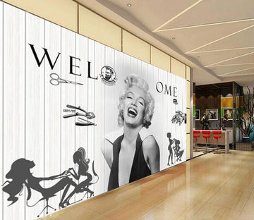 3D Marilyn Monroe WC2562 Wall Murals