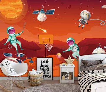 3D Planet Astronaut WG988 Wall Murals