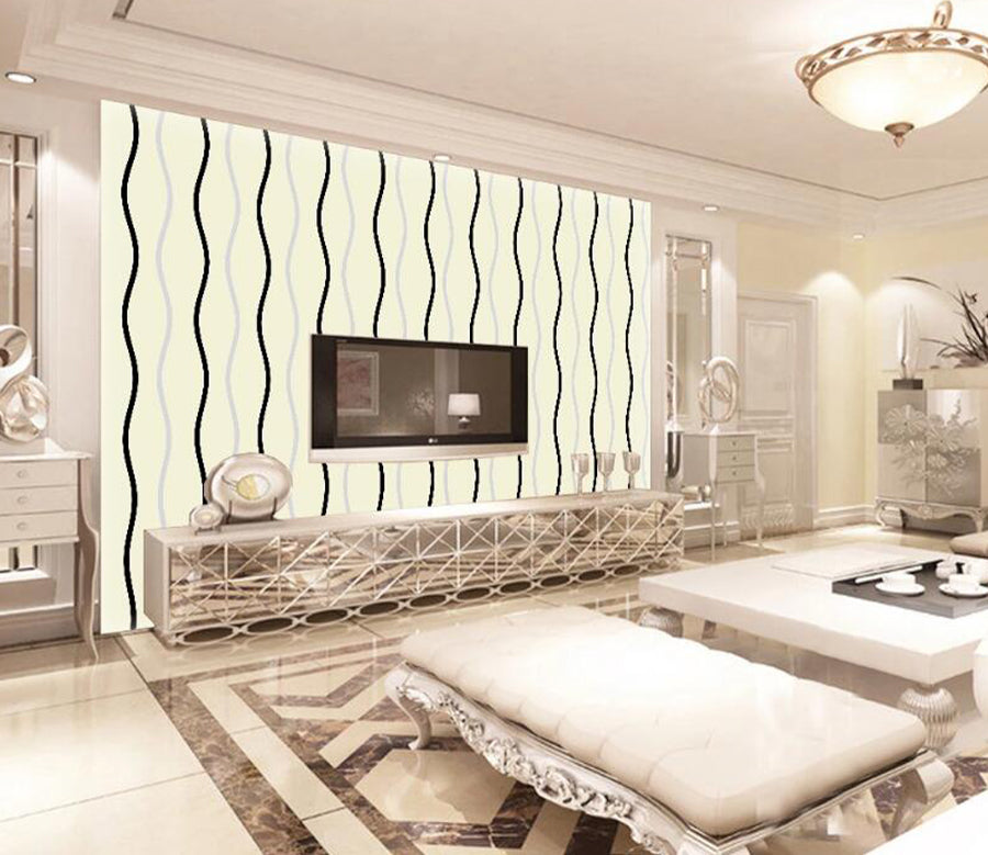 3D Wavy Line WC1321 Wall Murals