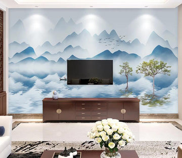 3D Boating Lake WC1822 Wall Murals