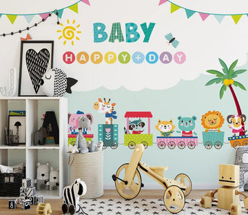 3D Giraffe Sheep WC1937 Wall Murals