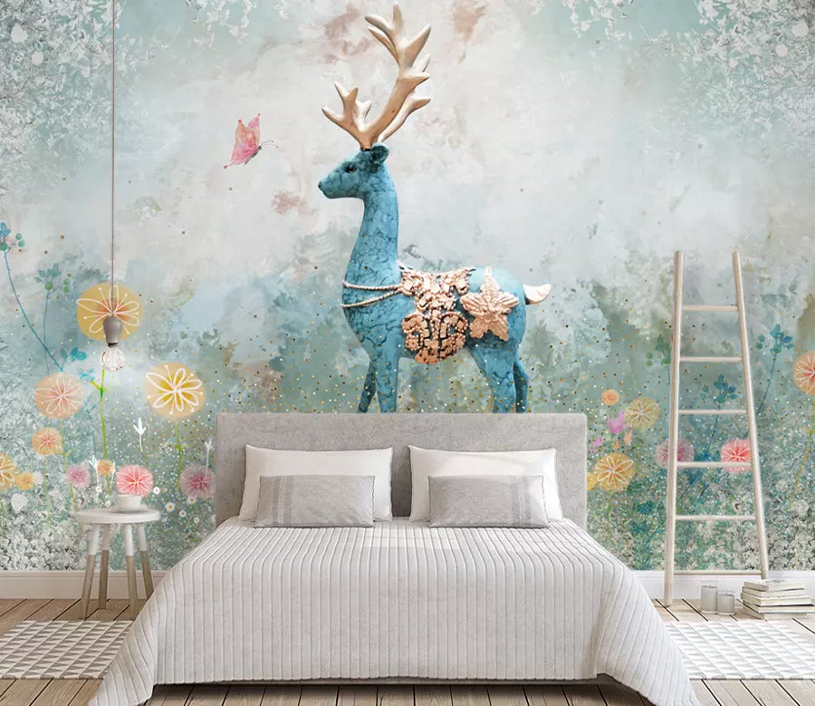 3D Decorative Deer WG1188 Wall Murals