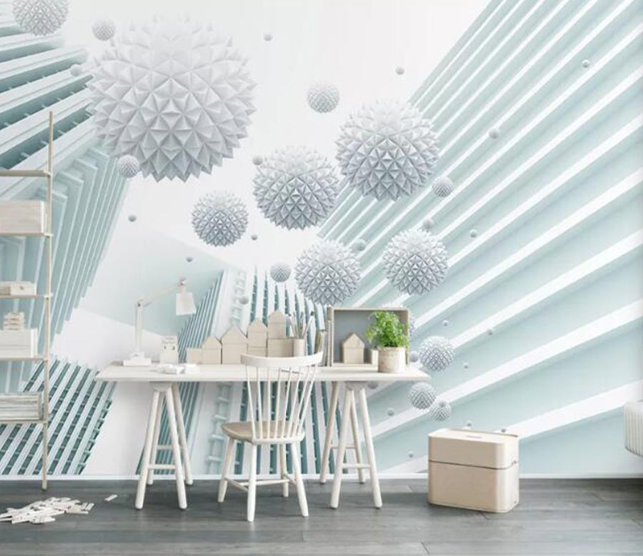 3D Suspended Ball WG639 Wall Murals