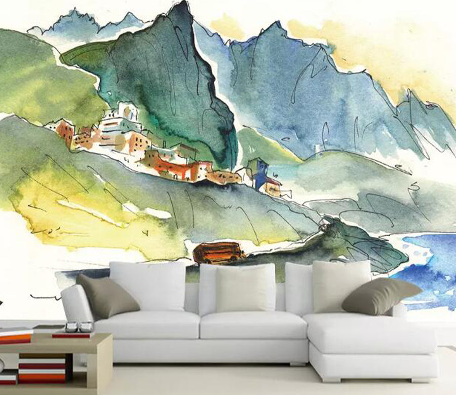 3D Town Car WG1036 Wall Murals