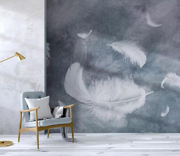 3D Swan Feather WG981 Wall Murals