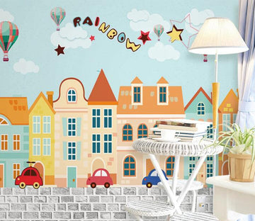 3D Color Town WC1498 Wall Murals