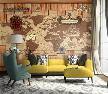 3D Map Telescope WC1431 Wall Murals