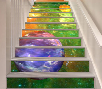 3D Galaxy Planet 115 Stair Risers