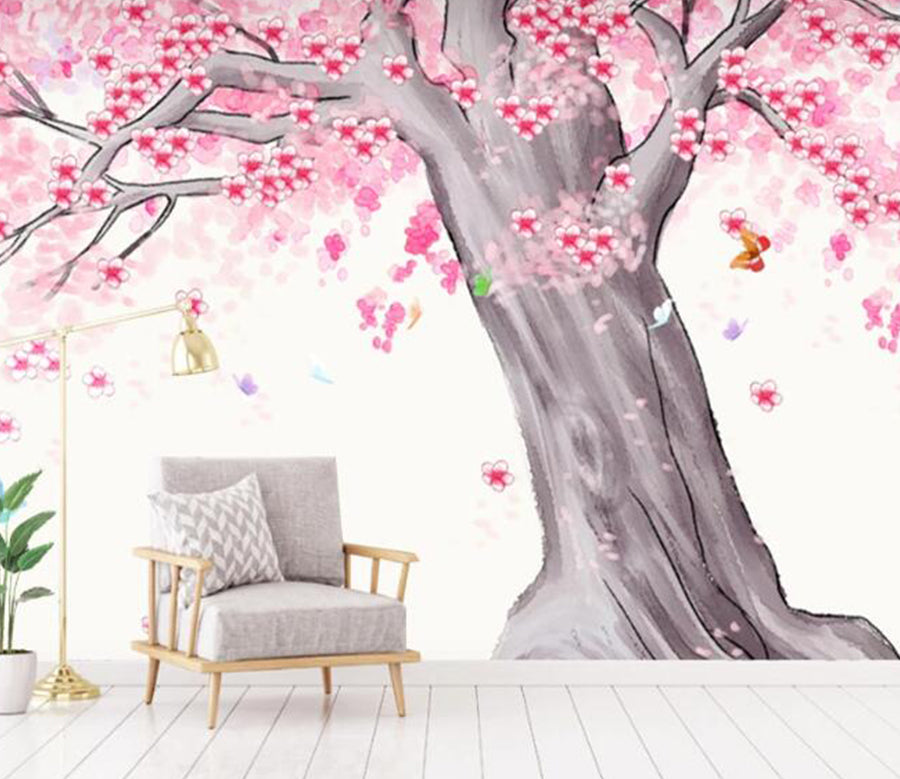 3D Romantic Flower WC1762 Wall Murals