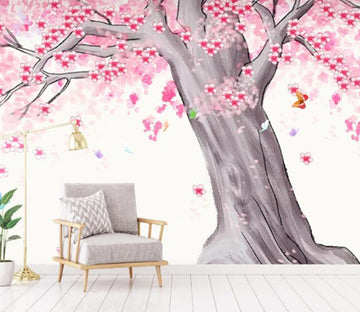 3D Romantic Flower WC1762 Wall Murals