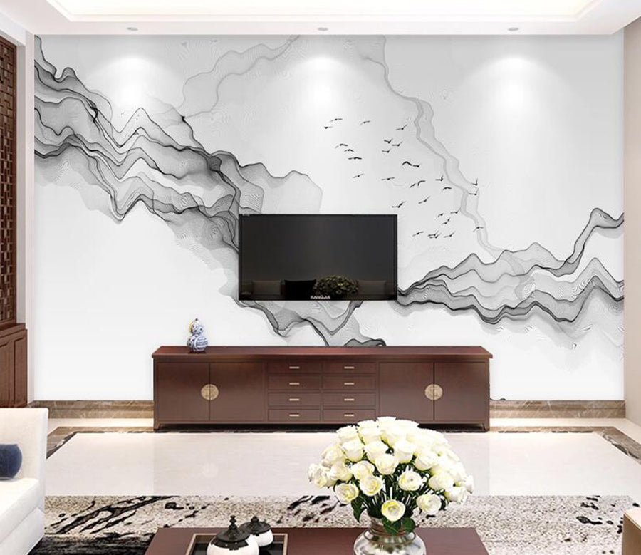 3D Oblique Wave WC1747 Wall Murals