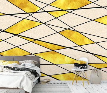 3D Golden Diamon WC2369 Wall Murals
