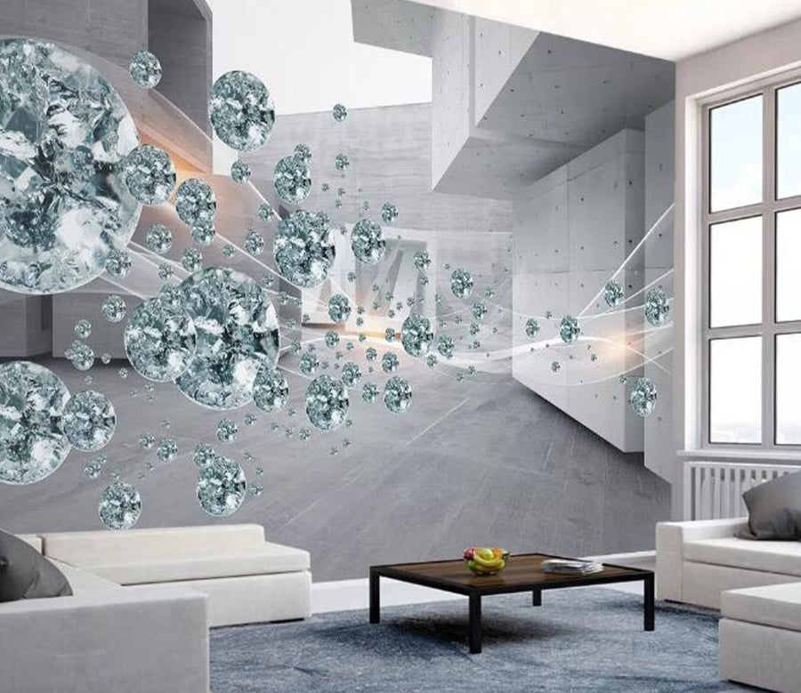 3D Diamond Beads WG521 Wall Murals