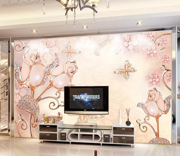 3D Pink Butterfly WG609 Wall Murals