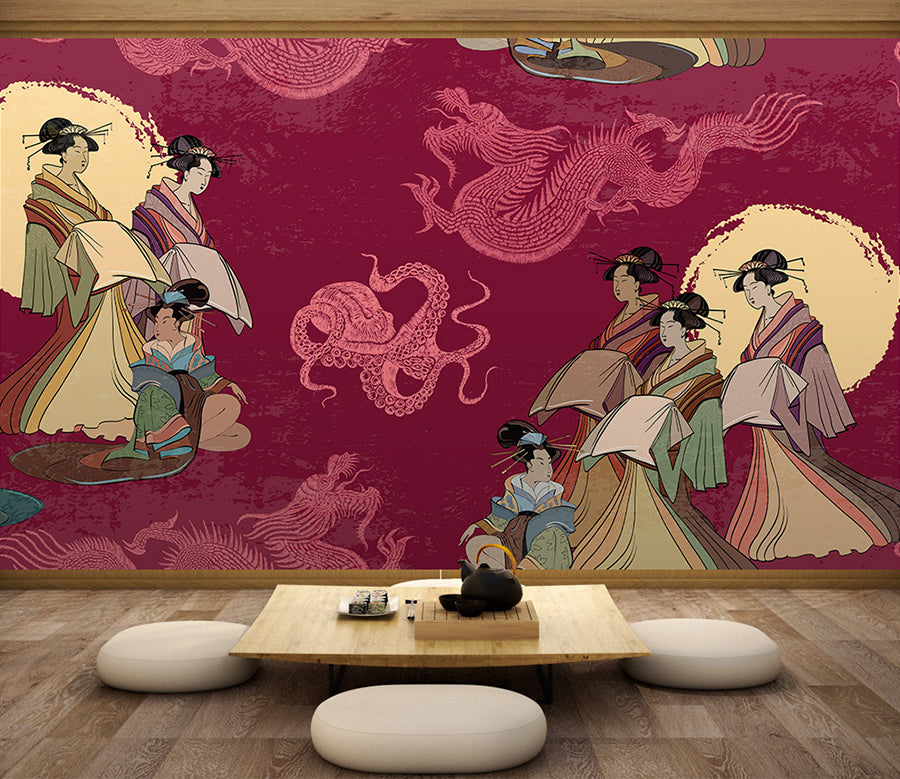3D Embroidered WG384 Wall Murals
