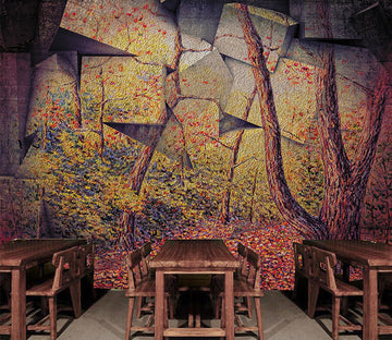 3D Stone Crack WG311 Wall Murals