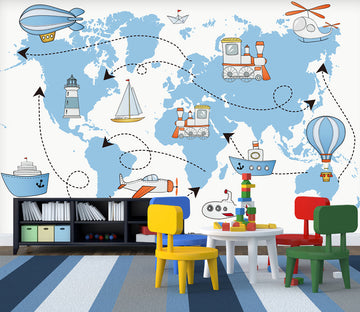 3D Transportation WG457 Wall Murals