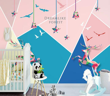 3D Color Deer WC1923 Wall Murals