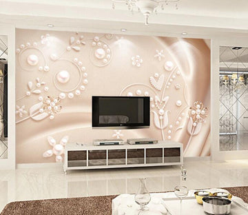 3D Pearl Jewelry WC1404 Wall Murals