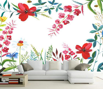 3D Safflower Insect WC2654 Wall Murals