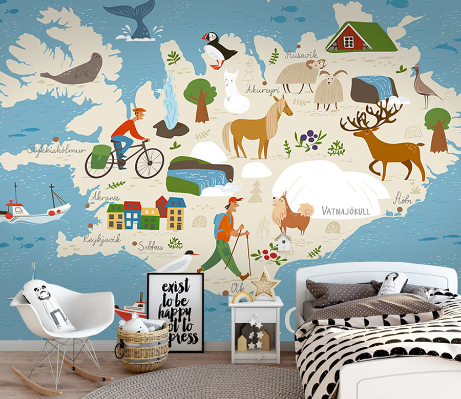 3D Horse Bicycle WG453 Wall Murals