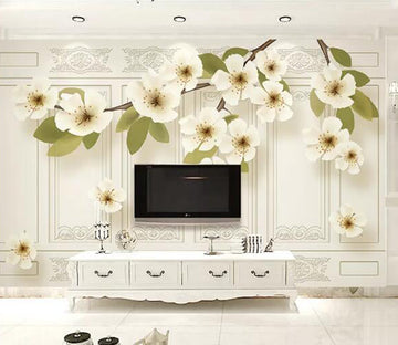 3D Plum Pattern WG626 Wall Murals