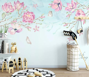 3D Rose Butterfly WG928 Wall Murals