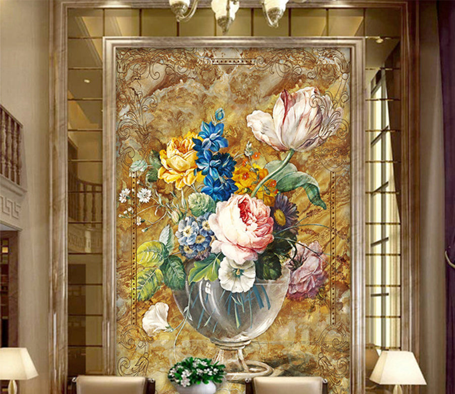 3D Flower Cup WG094 Wall Murals