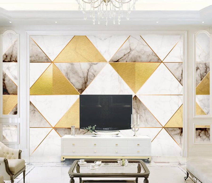 3D Triangular Plate WC2501 Wall Murals