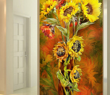 3D Yellow Daisy WG137 Wall Murals