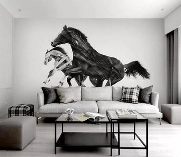 3D Running Horse WG601 Wall Murals