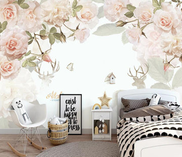 3D Rose Antler WG927 Wall Murals