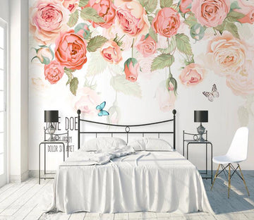 3D Rose Flower Sea WC2047 Wall Murals