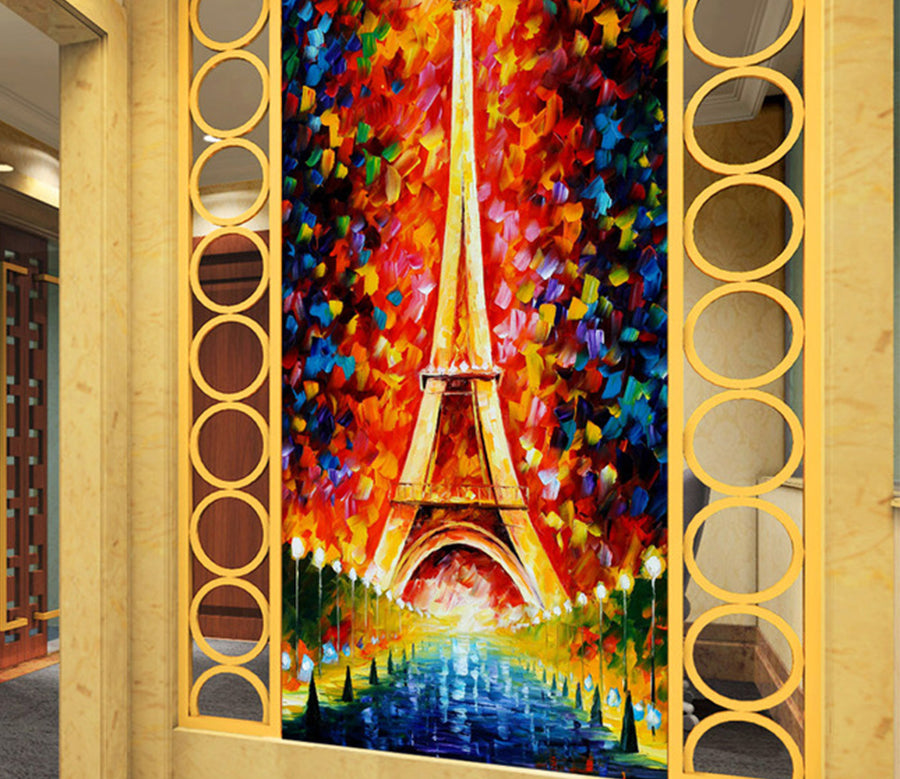 3D Eiffel Tower WG132 Wall Murals