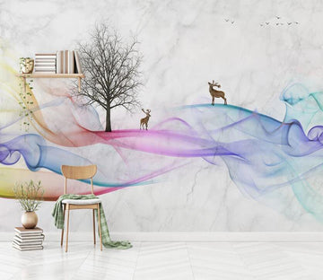 3D Colorful Flowing Ribbons 2069 Wall Murals