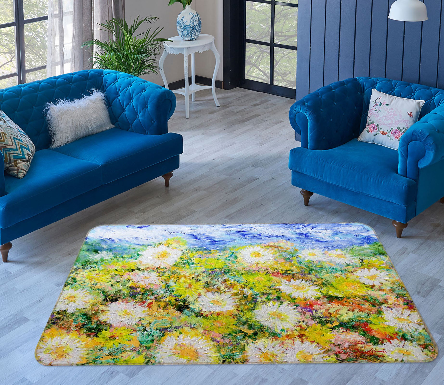 3D Happy Days 1111 Allan P. Friedlander Rug Non Slip Rug Mat