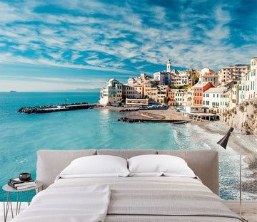 3D Seaside City 122 Wall Murals