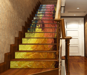 3D Golden Oil Painting 9043 Allan P. Friedlander Stair Risers