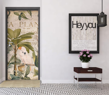3D Parrot Branch Tree 11951 Andrea Haase Door Mural