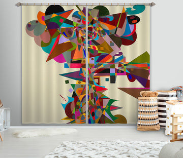 3D Color Origami 108 Allan P. Friedlander Curtain Curtains Drapes