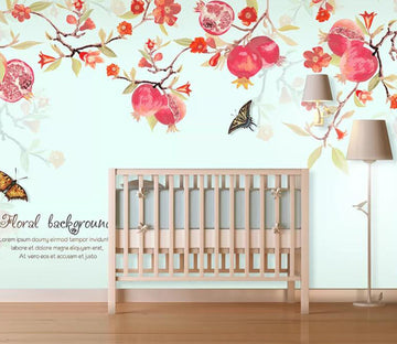 3D Pomegranate WC28 Wall Murals Wallpaper AJ Wallpaper 2 