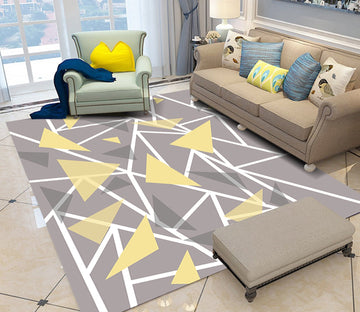 3D Colored Geometric Pattern WG444 Non Slip Rug Mat Mat AJ Creativity Home 