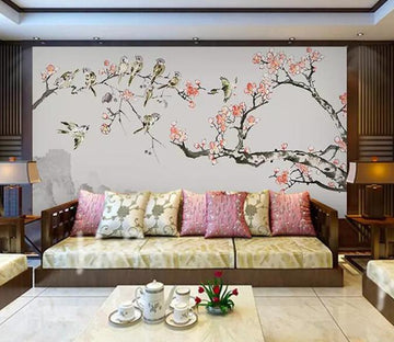 3D Peach Blossom 236 Wall Murals Wallpaper AJ Wallpaper 2 