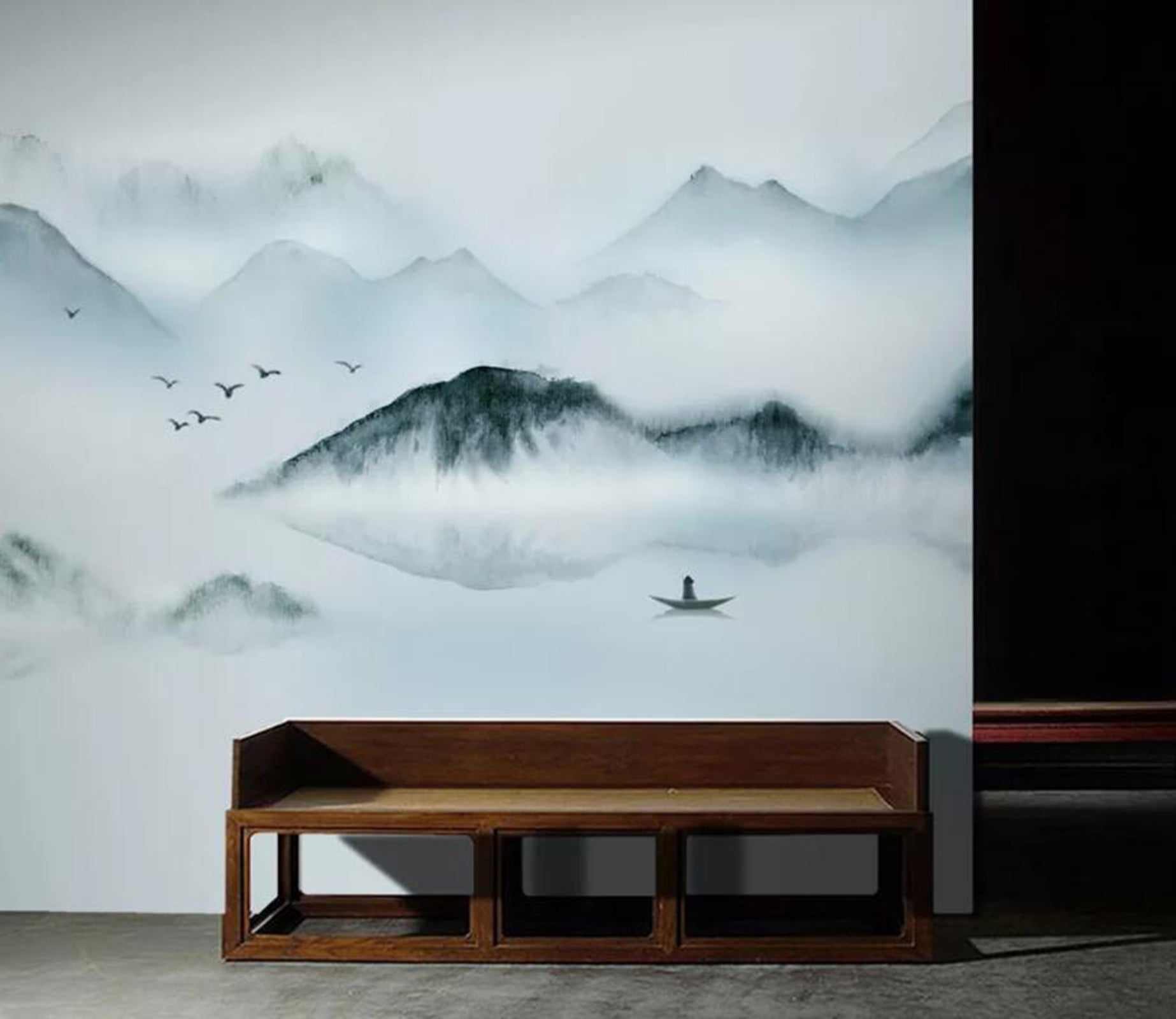 3D Water Mountain WC06 Wall Murals Wallpaper AJ Wallpaper 2 