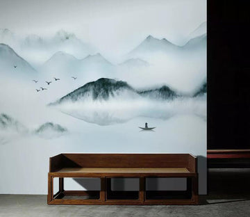 3D Water Mountain WC06 Wall Murals Wallpaper AJ Wallpaper 2 