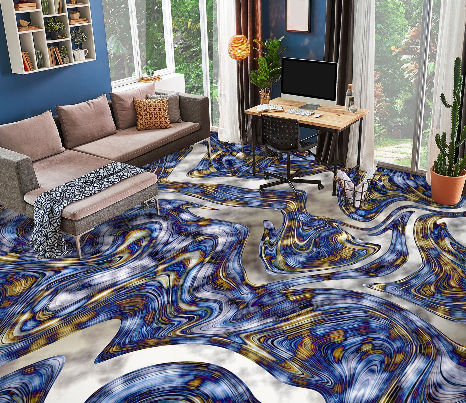 3D Abstract Context 854 Floor Mural  Wallpaper Murals Rug & Mat Print Epoxy waterproof bath floor