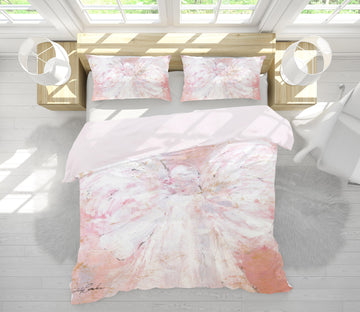 3D Pink Petal Angel 2155 Debi Coules Bedding Bed Pillowcases Quilt