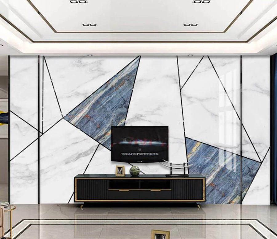 3D Texture Blue 691 Wall Murals